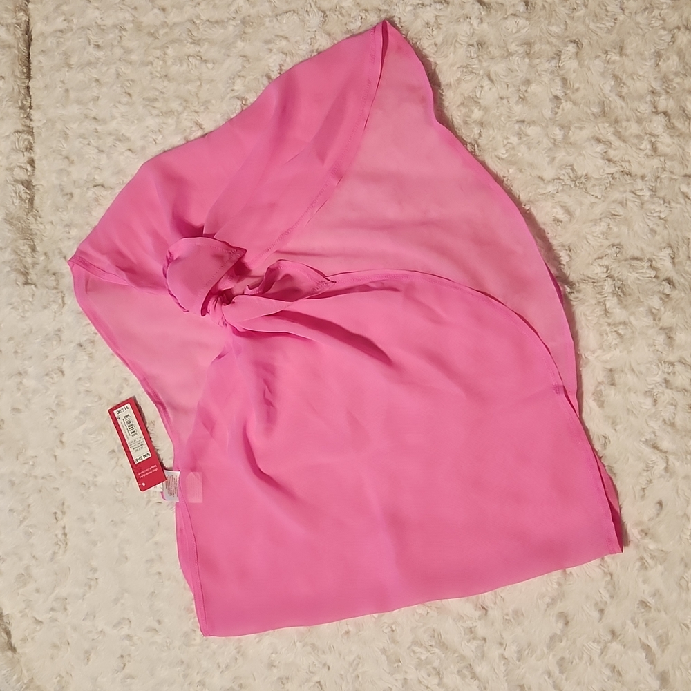 BNWT Xhilaration Swim Coverup Wrap Skirt in Pink Size S/M